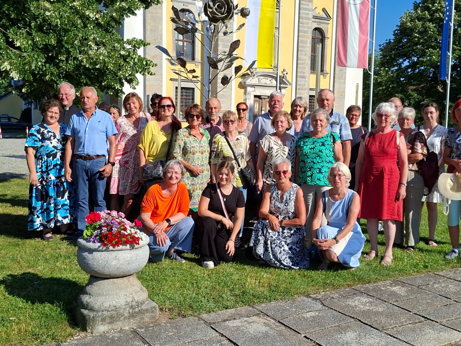 Gruppenfoto der Teilnehmer unserer Wallfahrt nach Maria Rast.